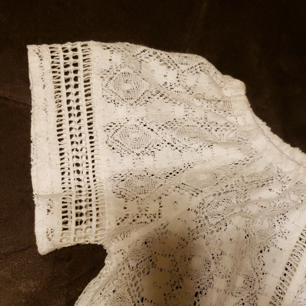 Joie  Hannela D Off The Shoulder Lace Top - Picture 3 of 4